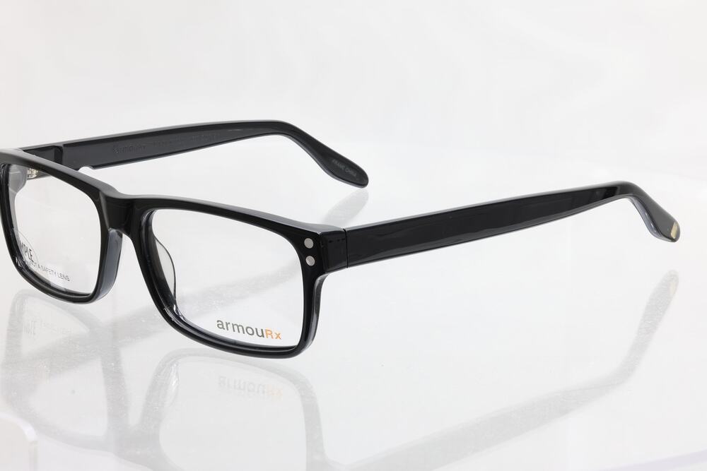 ArmouRx 7001 BLK 55-15-150mm Eyeglass FRAMES ONLY - NEW WITH DEFECTS - READ